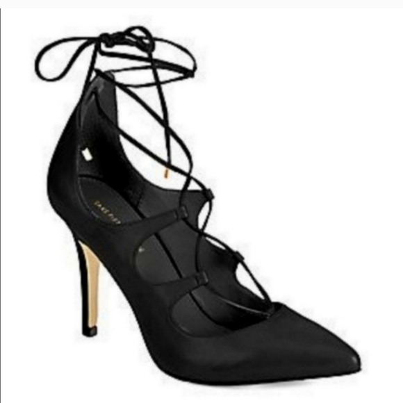 SAKS FIFTH AVENUE Cassidy Black High Heels Size 9 - Picture 2 of 9